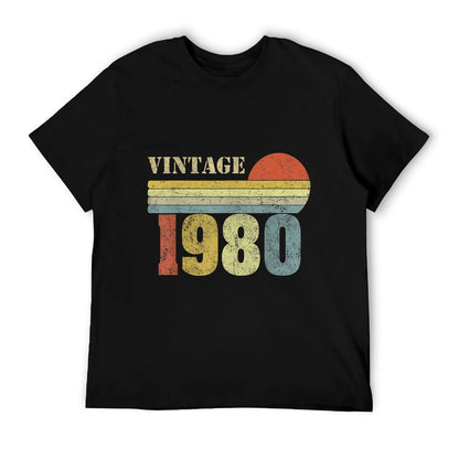 1980 40th Birthday Gift Vintage Retro Men Women 40 Years Old  Moisture-wicking T-Shirt
