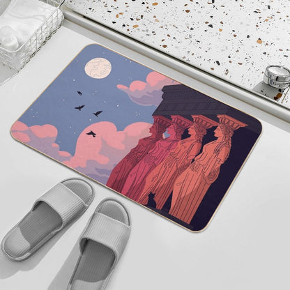 Caryatids at Dusk Bath Mat