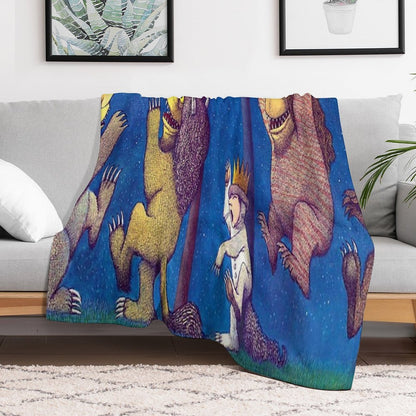 Where The Wild Things Are Throw Blanket
