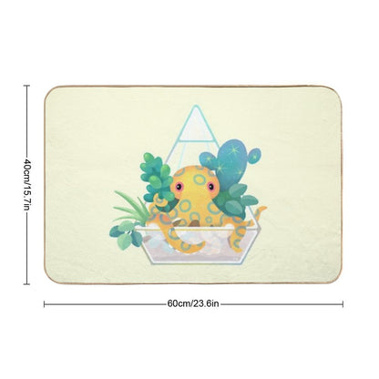 Ocean Terrarium - Blue Ringed Octopus Bath Mat