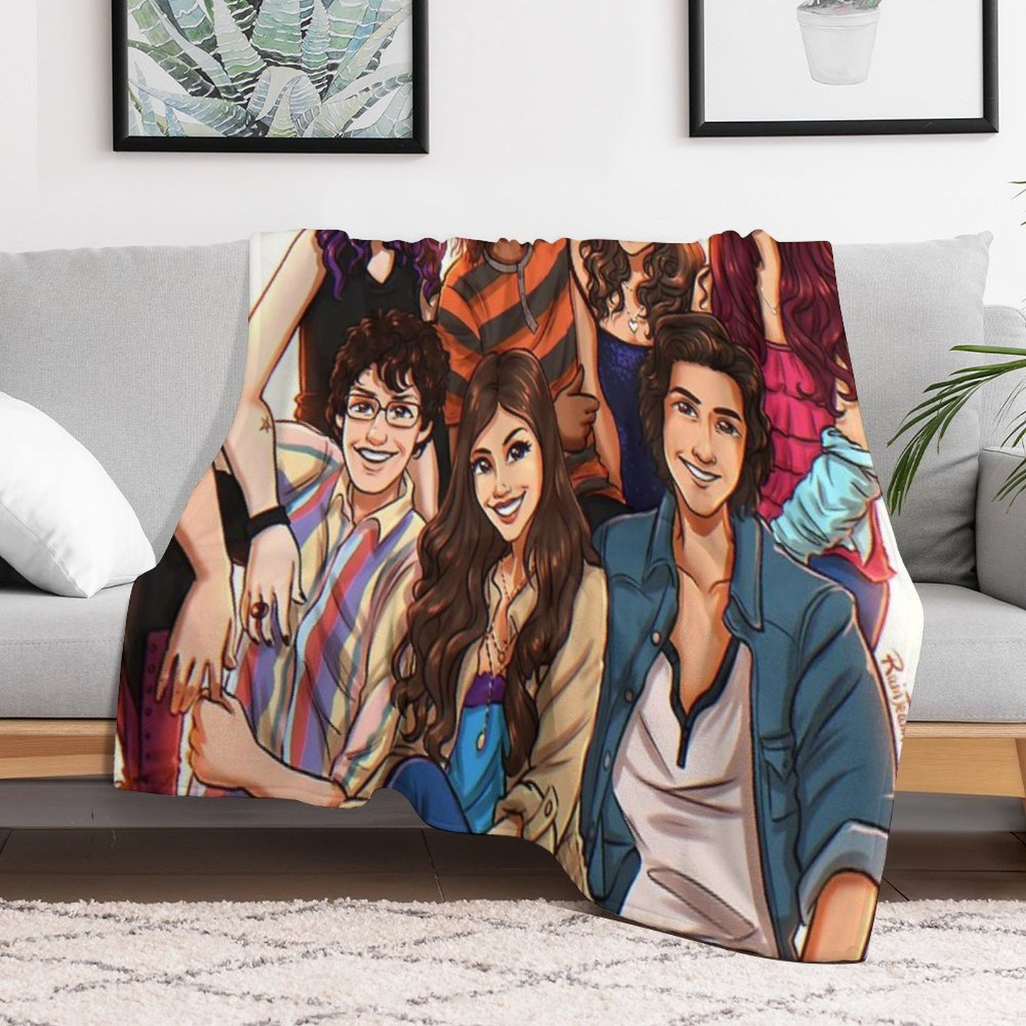 Victorious Cast Throw Blanket