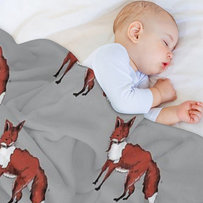Mr Fox Throw Blanket