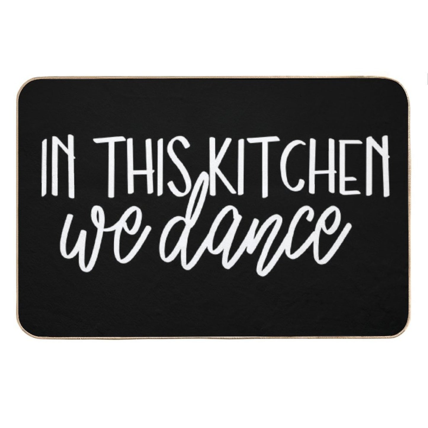 In This Kitchen We Dance Bath Mat