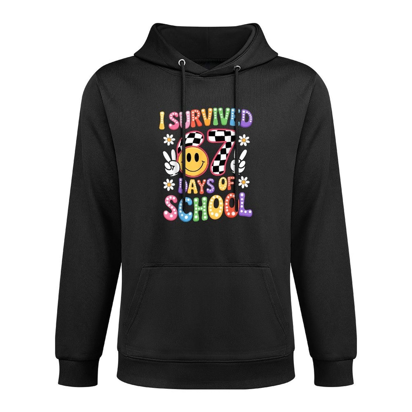 I Survived 67 Days of School Funny 67 Teachers Students Meme Casual Wear Hoodie