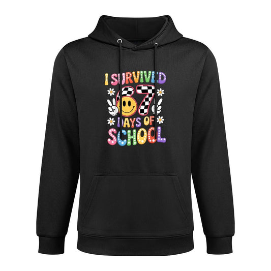I Survived 67 Days of School Funny 67 Teachers Students Meme Casual Wear Hoodie