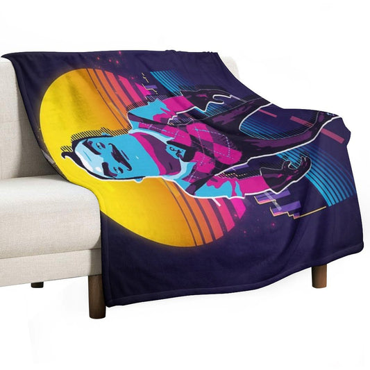 Hello Neighbor 2 - Theodore 80s Retro Throw Blanket