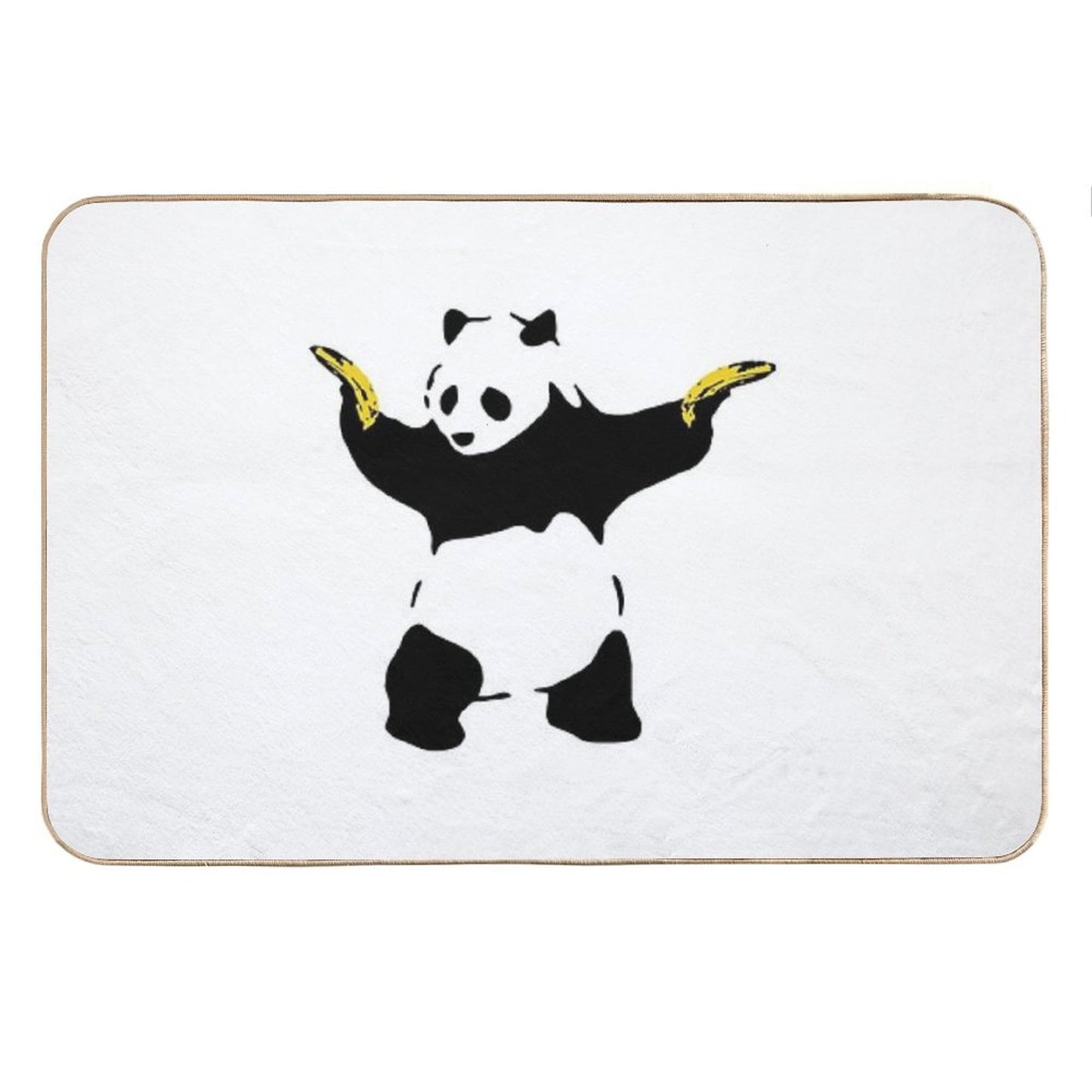 Bad Panda Stencil Bath Mat