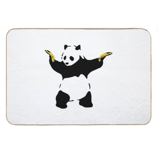 Bad Panda Stencil Bath Mat