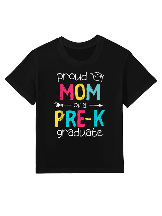Proud Mom Mother PreK Preschool Family Matching Graduation Kids T-Shirt