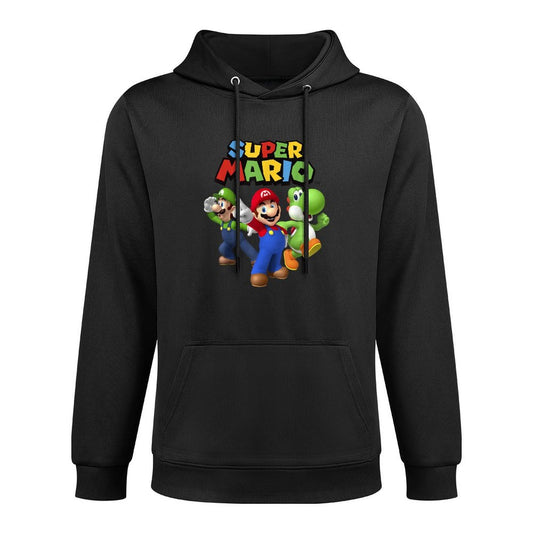 Super Mario Luigi Mario And Yoshi Group Shot Easy Care Hoodie