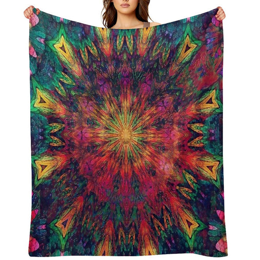 Mandala Love Throw Blanket