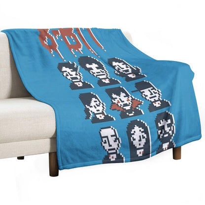 8-Bit By A Vampire Throw Blanket