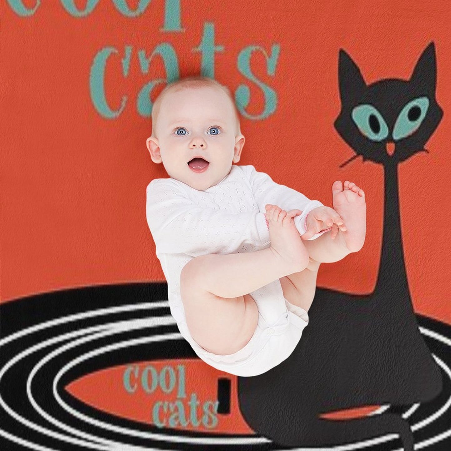 Cool Cats DJ MCM Style Throw Blanket