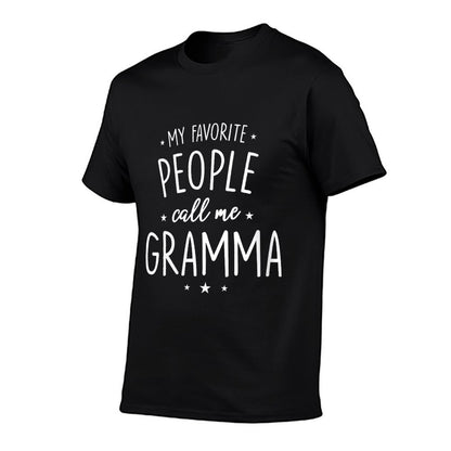 Womens Gramma Shirt Gift My Favorite People Call Me Gramma T-Shirt