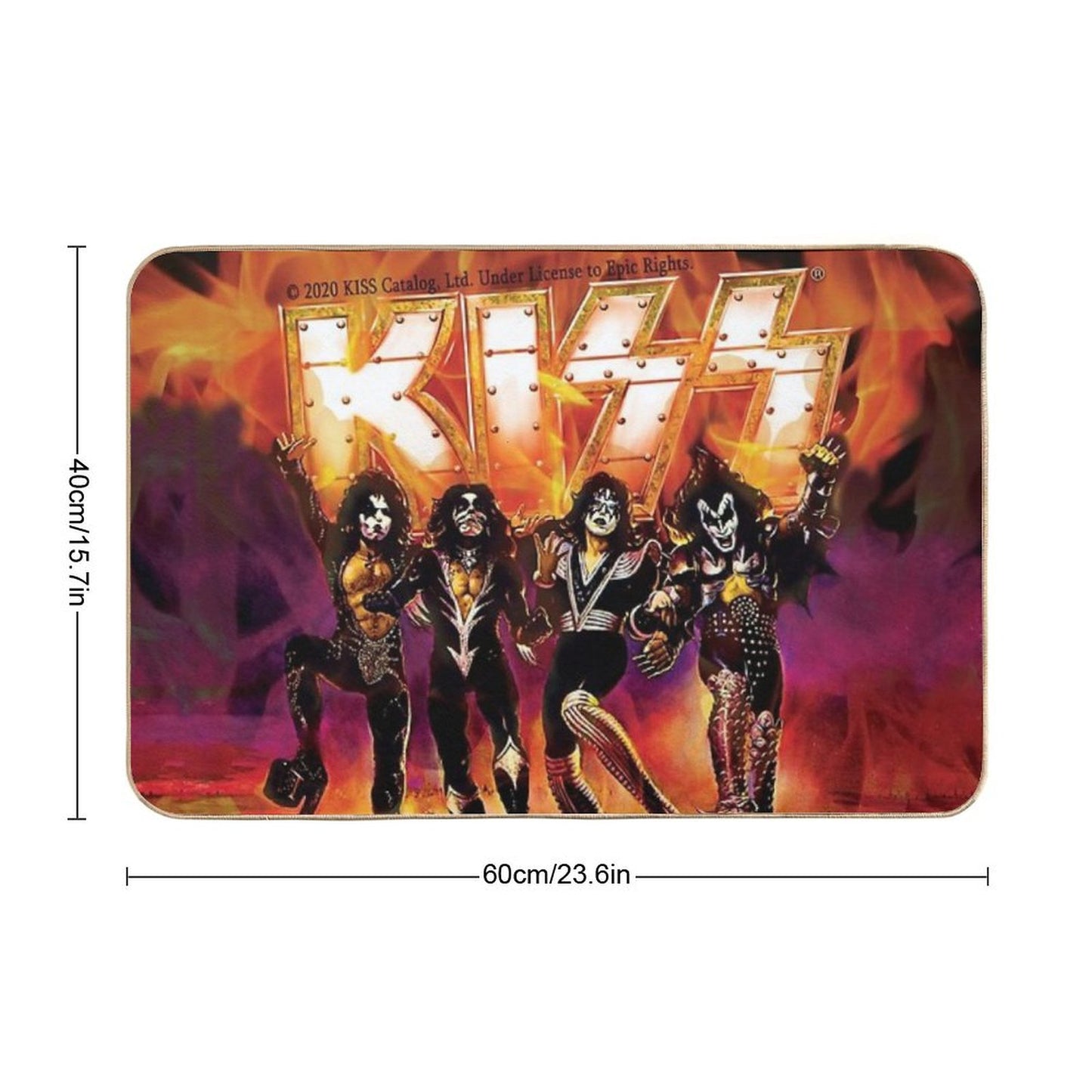 Kiss The Band T Shirt Bath Mat