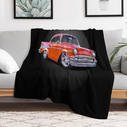 57 Chevy Throw Blanket
