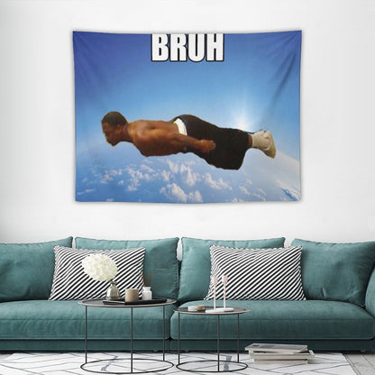 Bruh Flying Midget Tapestry