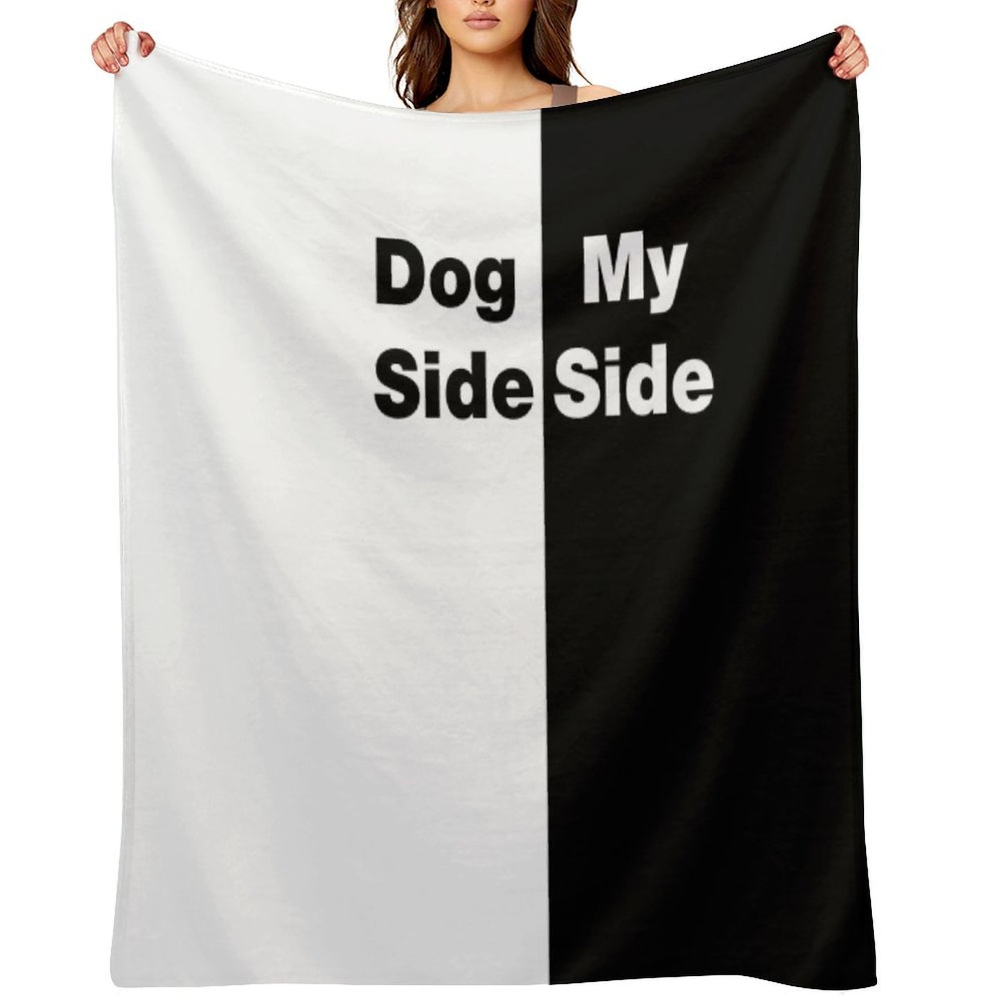 Dog Side My Side Throw Blanket
