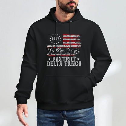 8647 Anti Trump Foxtrots Deltas Tangos Impeach 47 86 47 Shrink-Resistant Hoodie