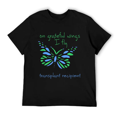 On Grateful Wings I Fly And Butterfly A Transplant Recipient T-Shirt