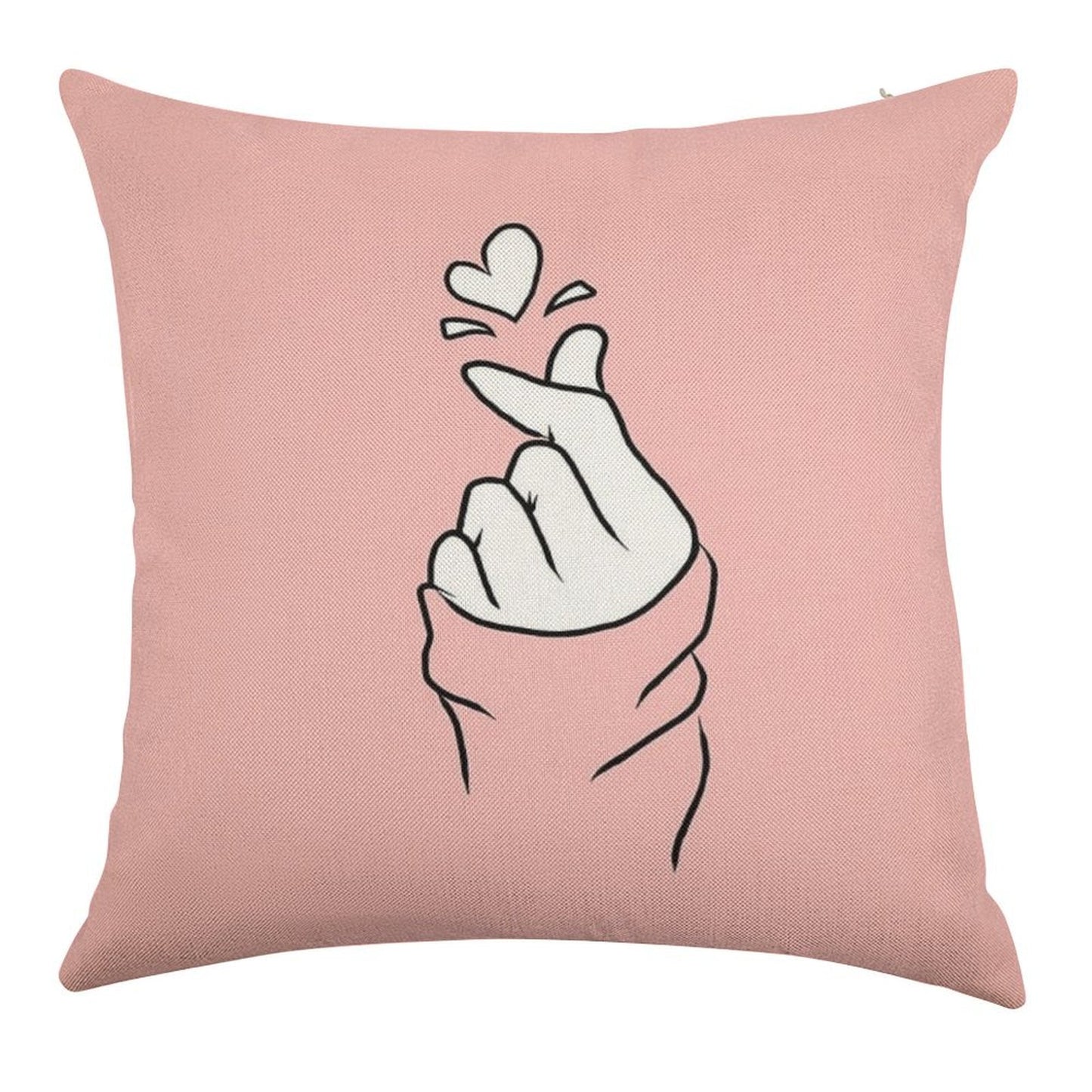 Cute Heart~ Linen Throw Pillow Cover