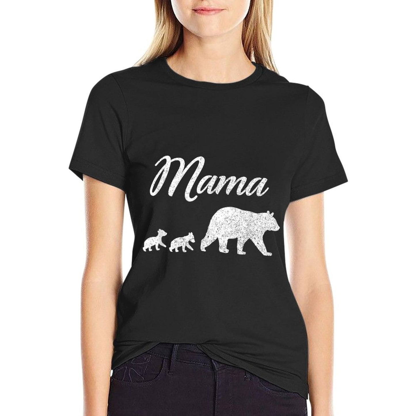 Mama Bear T Shirt With Two Cubs Twin Mom Mother&#39;s Day Gift T-Shirt