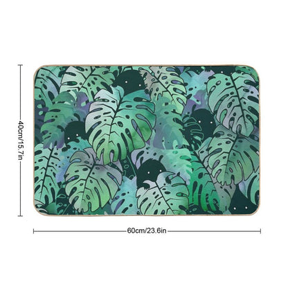 Monstera Monsters Bath Mat