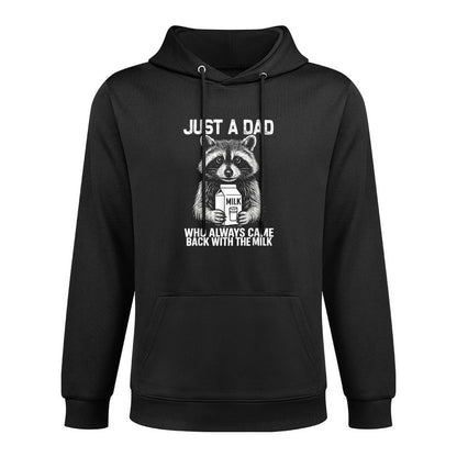 Just A Dad Who Always Came Back Fathers Day Funny Mens Unisex Design Hoodie