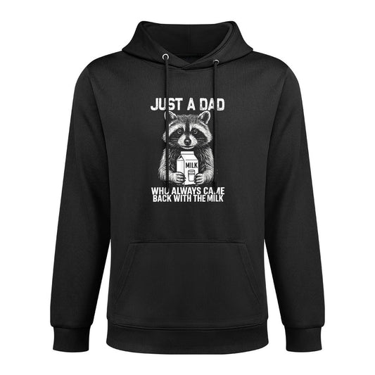 Just A Dad Who Always Came Back Fathers Day Funny Mens Unisex Design Hoodie