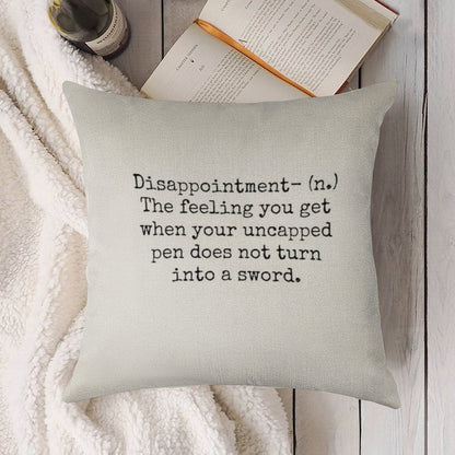 Percy Jackson Disappointment Linen Throw Pillow Cover