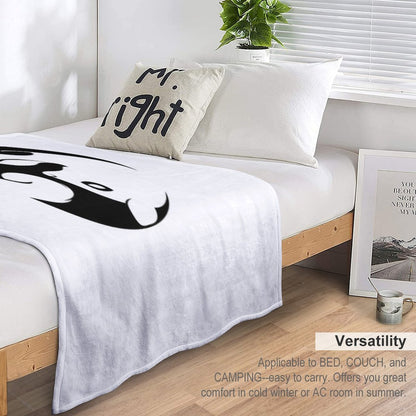 Yin Yang Squirrel - Zen Yoga Symbol Throw Blanket