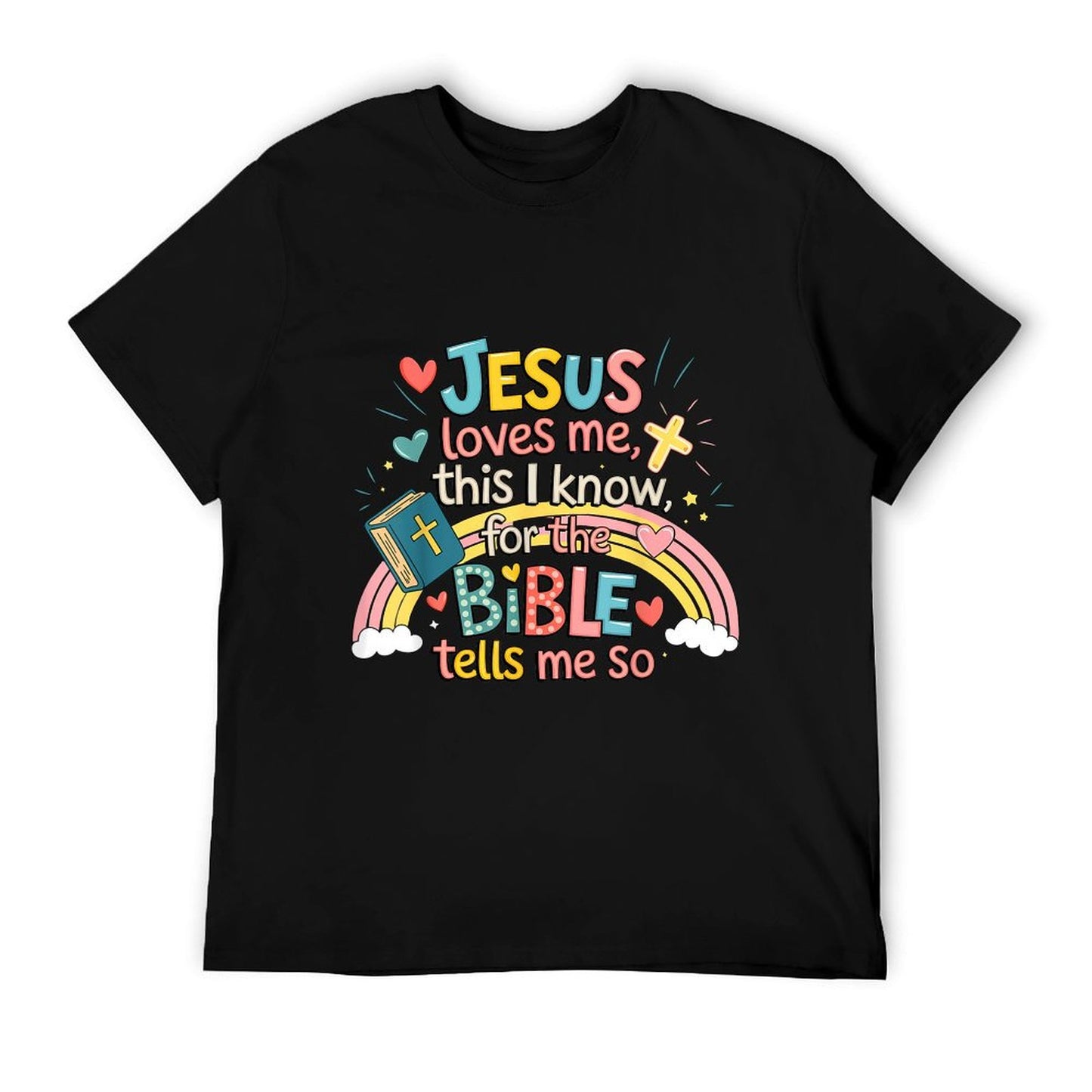 Jesus Loves Me This I Know Boys Kids Toddler Jesus Christian T-Shirt
