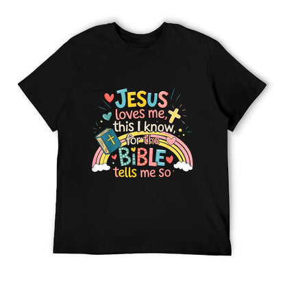 Jesus Loves Me This I Know Boys Kids Toddler Jesus Christian T-Shirt