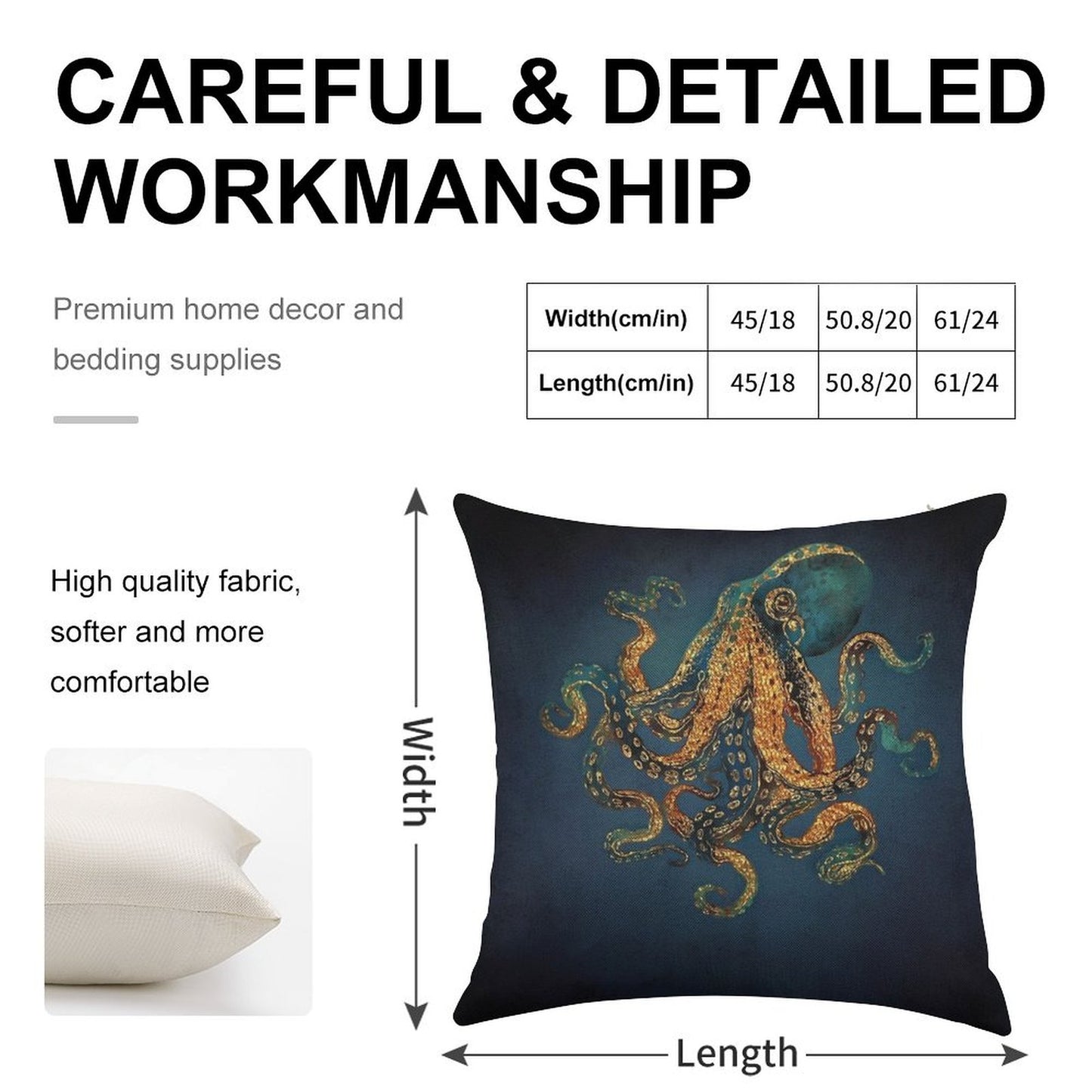 Underwater Dream IV Linen Throw Pillow Cover