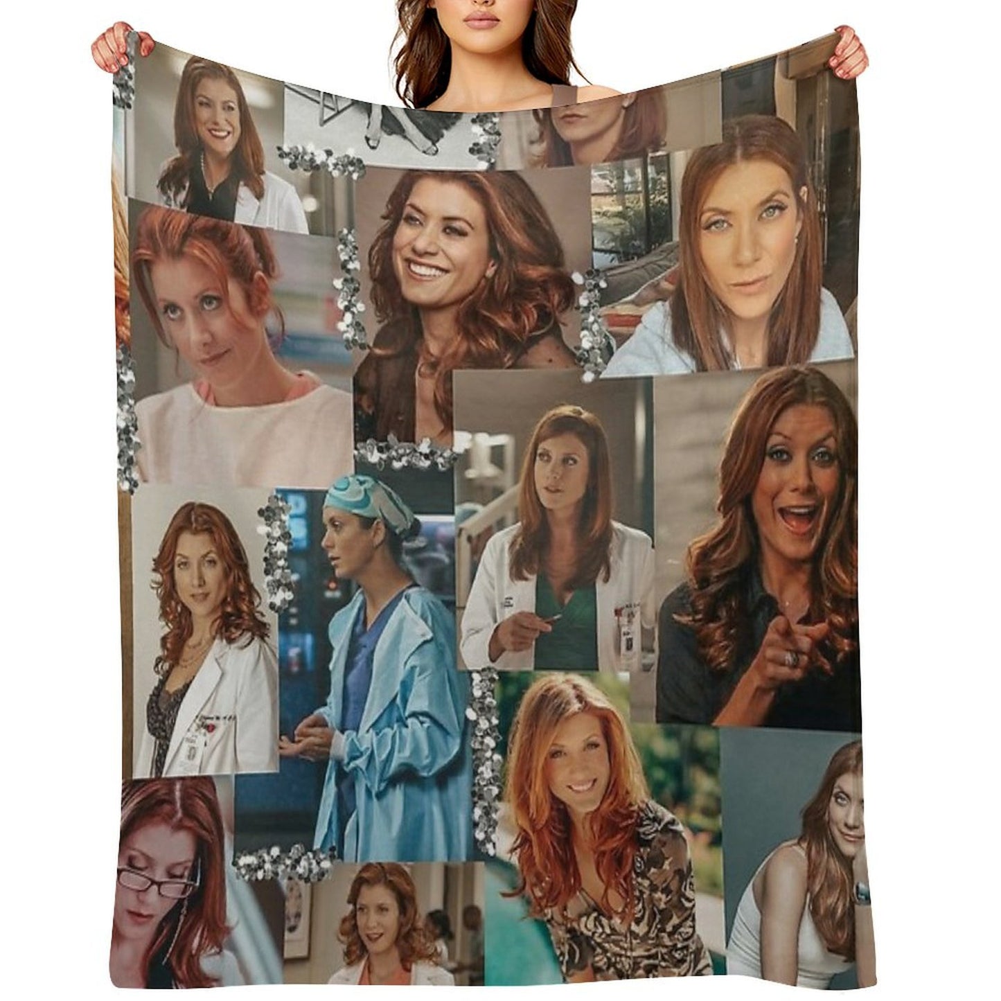 Addison Montgomery Collage ) Throw Blanket