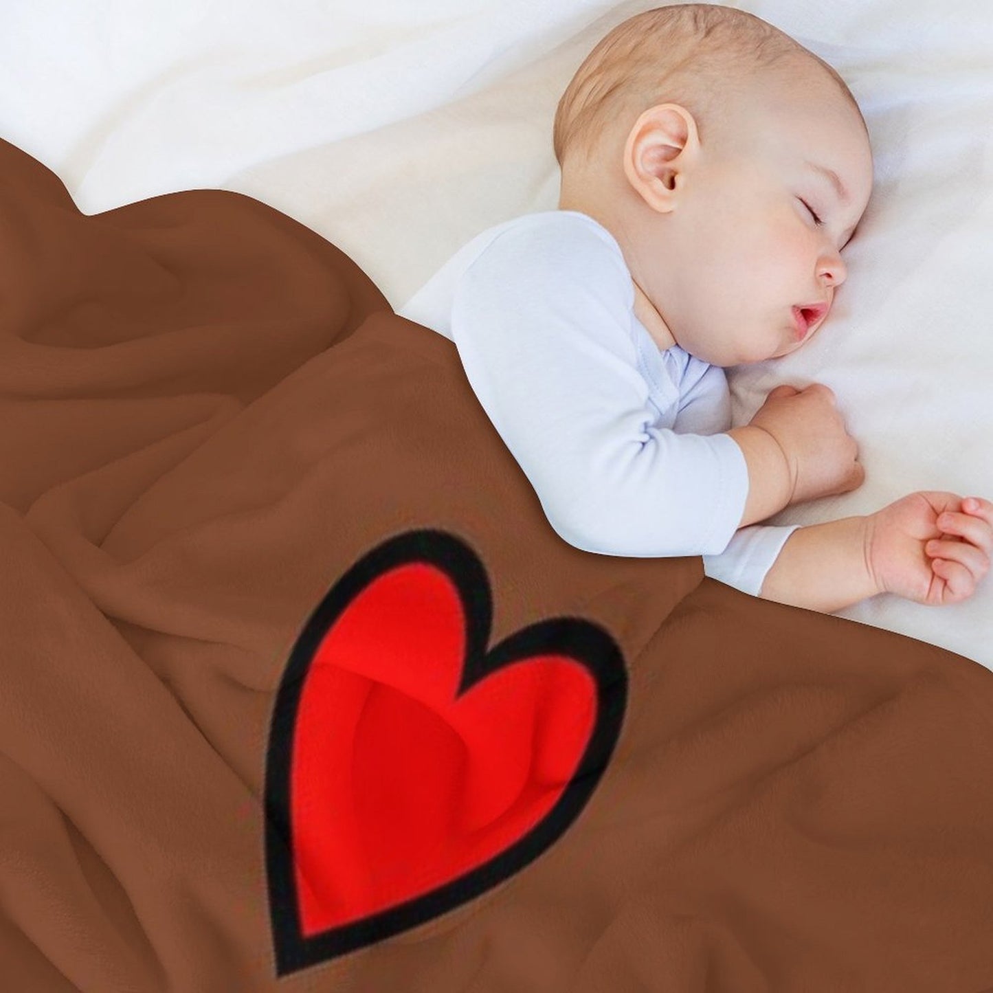Brown Bear And Cony in Love Classic Throw Blanket