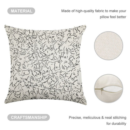 Elio's Face Shirt - Call Me By Your Name Linen Throw Pillow Cover