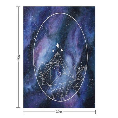Night Court Symbol Watercolor Throw Blanket