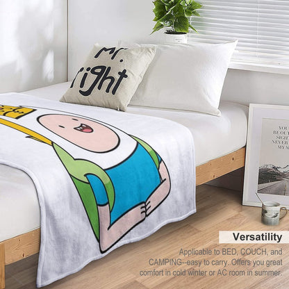 Finn Jake BMO Throw Blanket