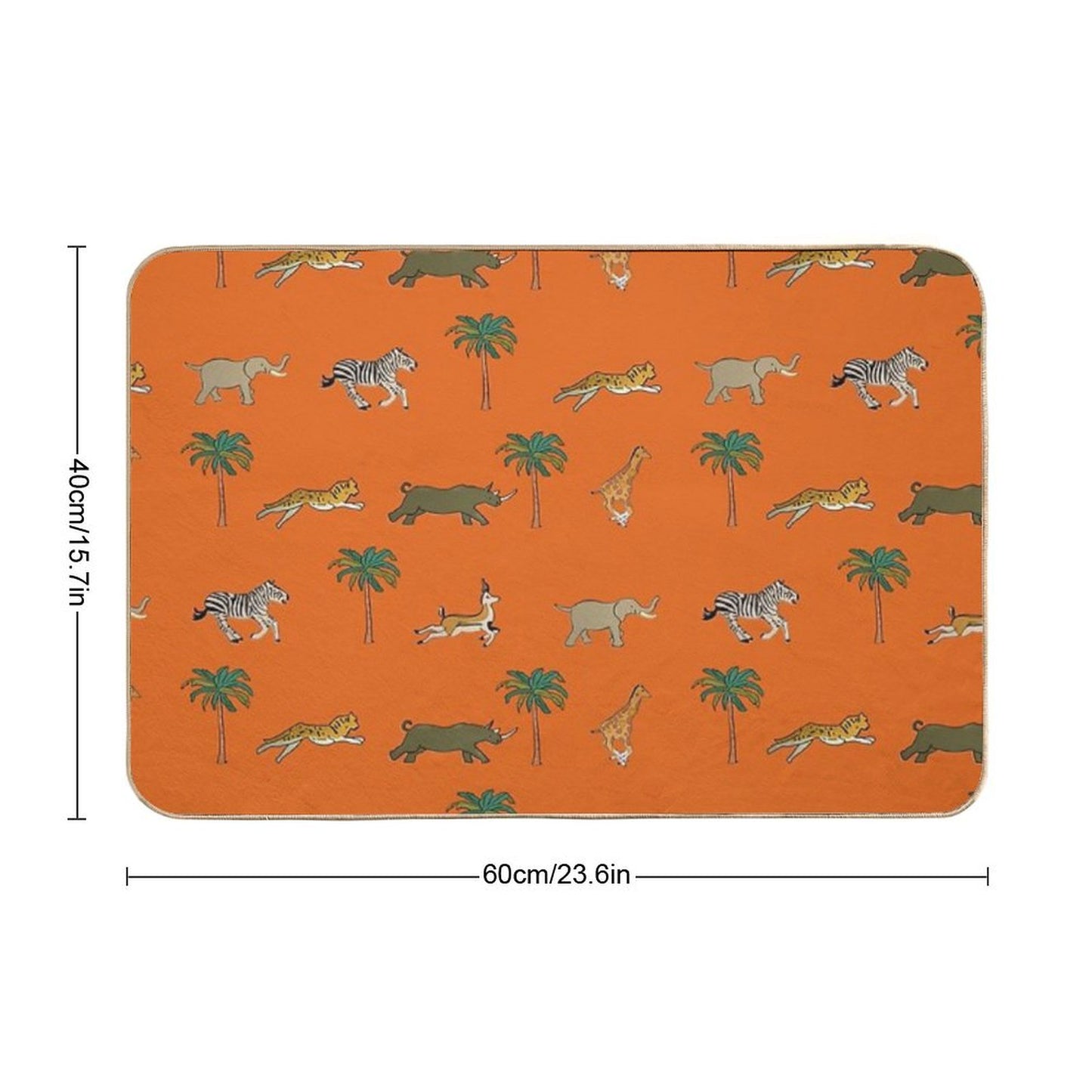 Darjeeling Luggage Bath Mat