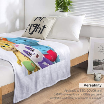 Word Party - Kids Tv Show Throw Blanket