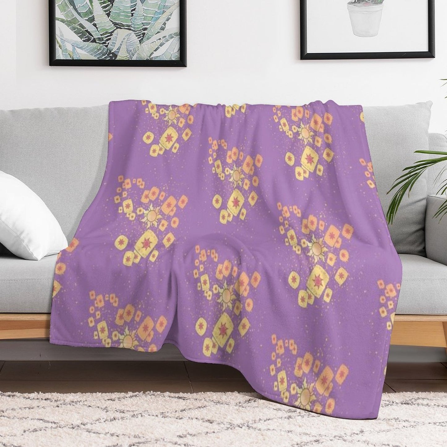 Lantern Light Tangled Throw Blanket