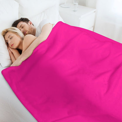 PLAIN SOLID DEEP PINK -100 PINK SHADES ON OZCUSHIONS ON ALL PRODUCTS Throw Blanket
