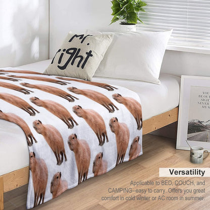 Cute Capybara Throw Blanket