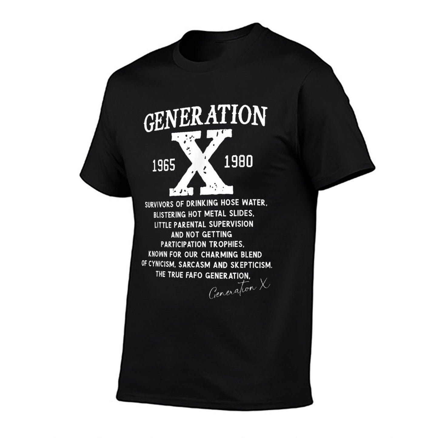 Proud Gen X 1965 to 1980 Vintage Generation X T-Shirt