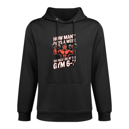 67 Six Seven Meme 6-7 Funny Gym Fitness Adjustable Hood Hoodie
