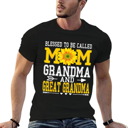 Blessed To Be Called Mom Grandma Great Grandma Mother's Day  Stretchy T-Shirt
