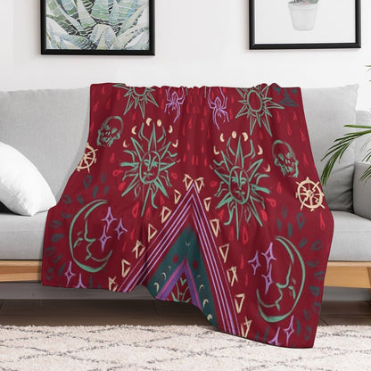 Mollymauk's Coat, Front Panels Throw Blanket