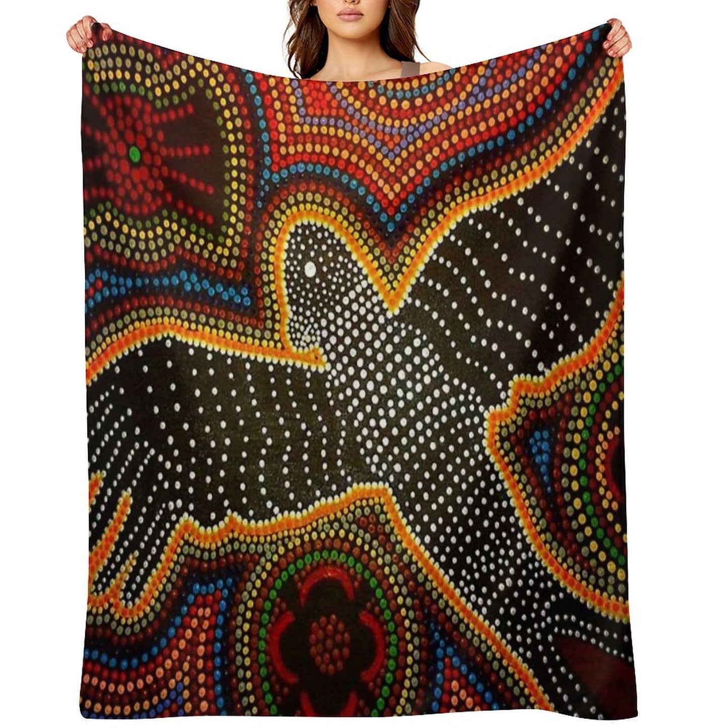 Black Cockatoo - Dreaming Throw Blanket