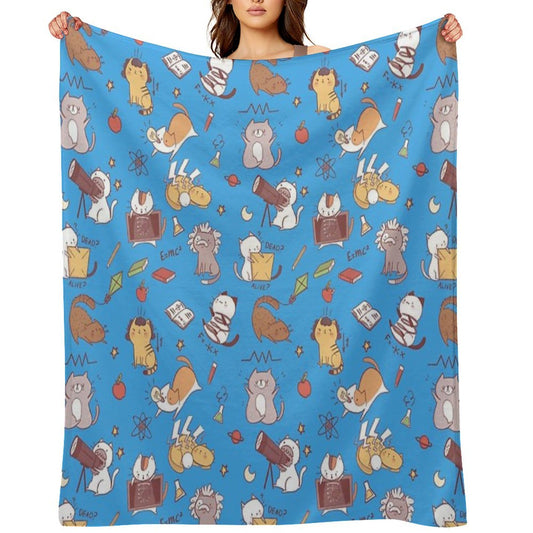 Science Kittens Throw Blanket